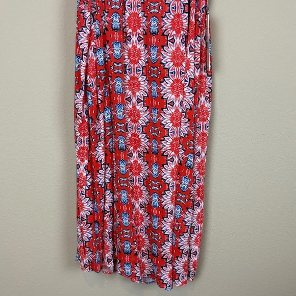NWT Nanette Lepore Sleeveless Choker Sheath Sunflower Geometric Print Midi Dress - Picture 3 of 9